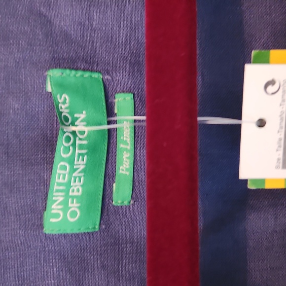 COPY - BENETTON Pure Linen Dress Size M - Picture 5 of 8